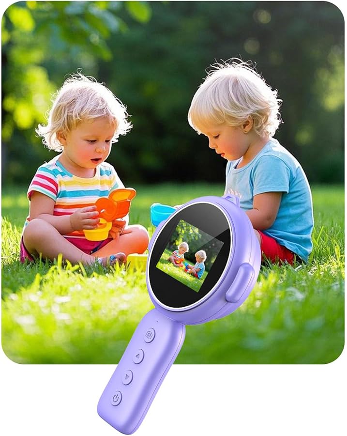 Purple Digital Microscope 500x Magnification with 2 Inch Color Screen and LED Lights Portable Handheld Magnifier - Image 4
